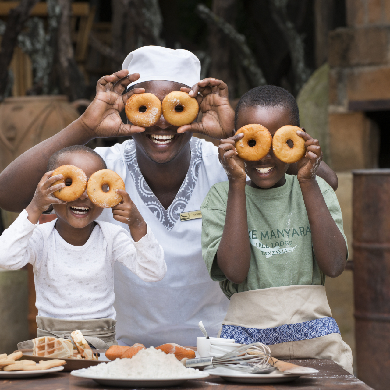 GALLERY Tanzania Lake Manyara Tree Lodge WIL Dchild activities kids children baking 10