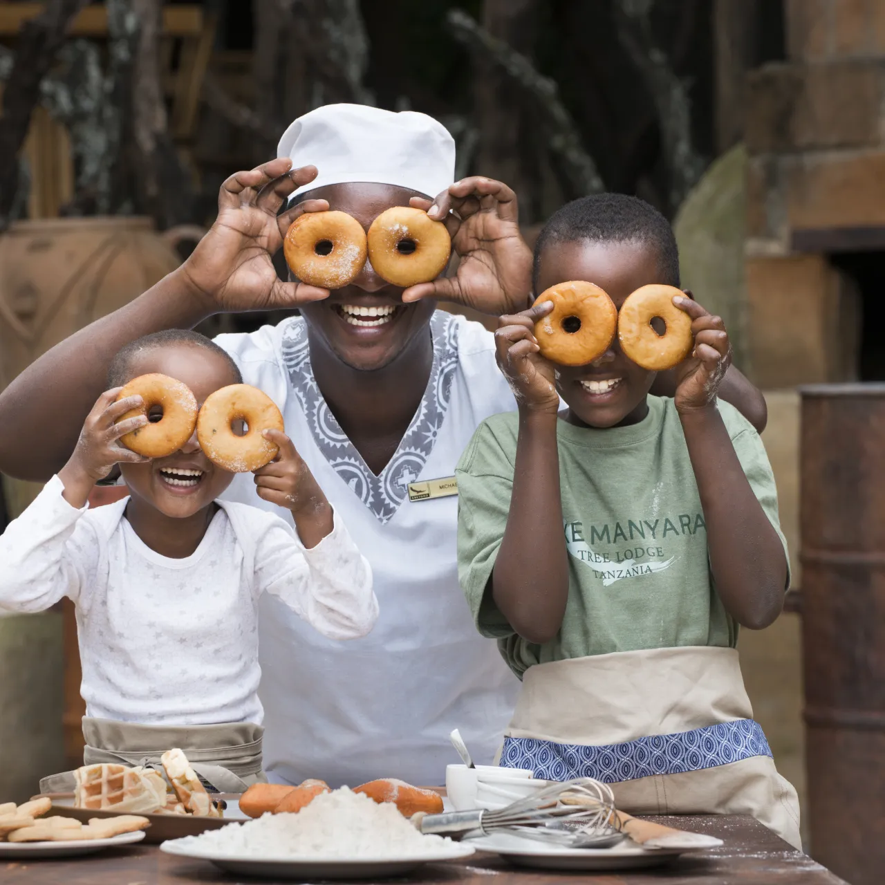 GALLERY Tanzania Lake Manyara Tree Lodge WIL Dchild activities kids children baking 10