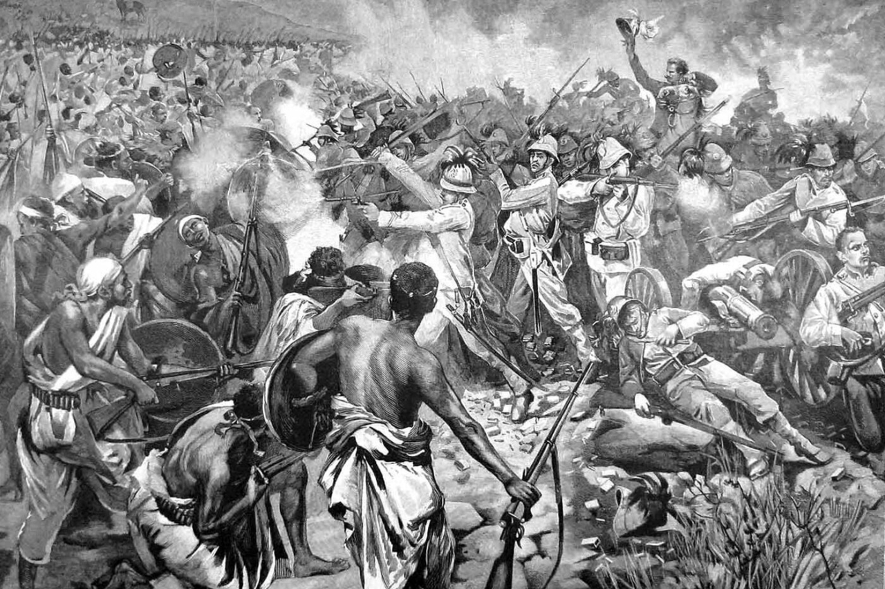 The Battle of Adwa The Last Rally of General Dabormida Illustration for The Graphic 11 April 1896