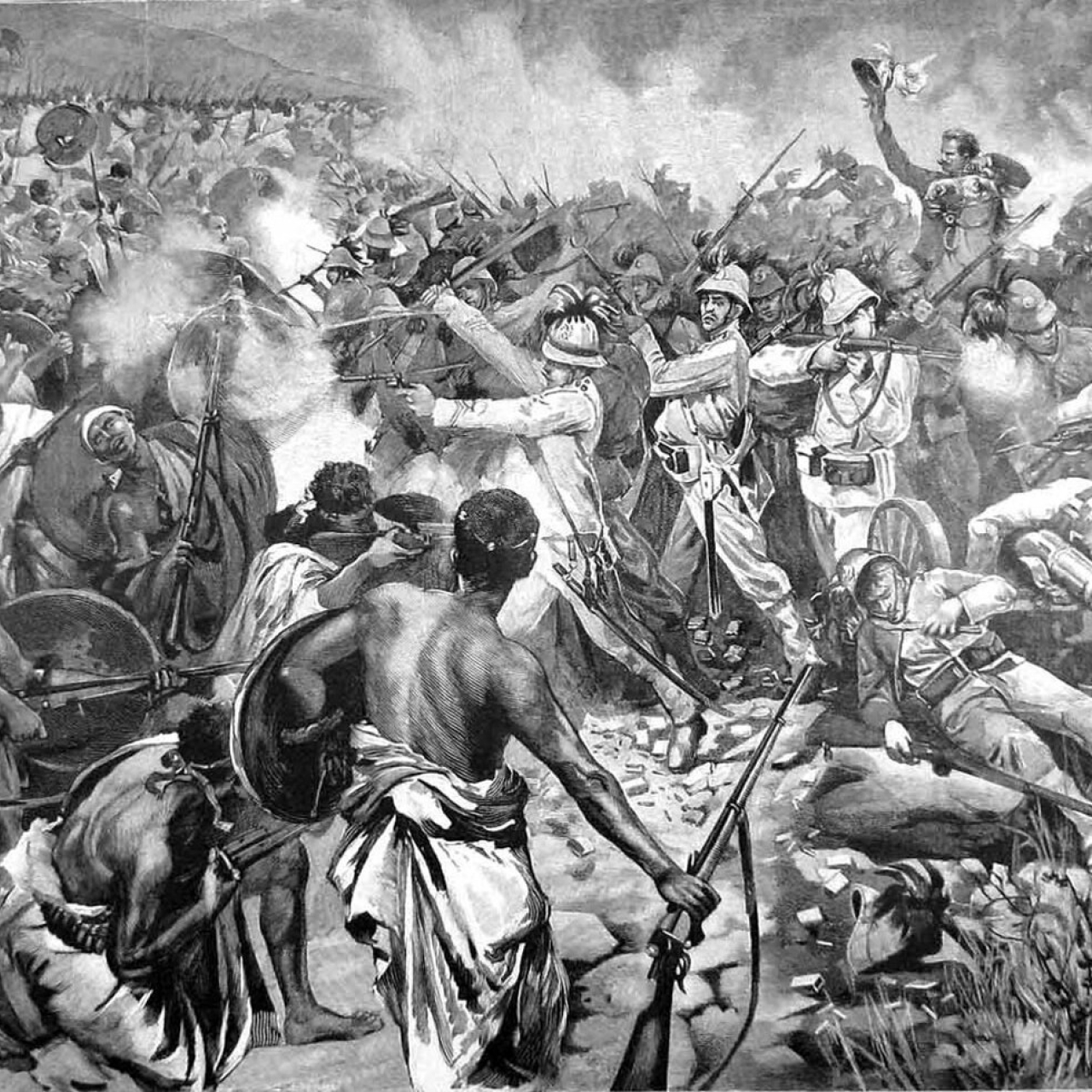 The Battle of Adwa The Last Rally of General Dabormida Illustration for The Graphic 11 April 1896