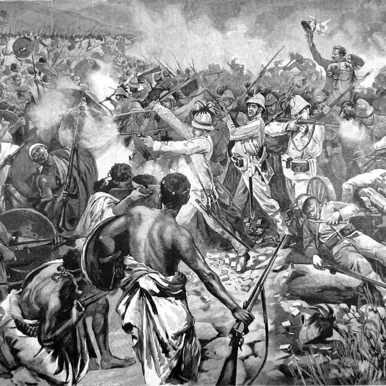 The Battle of Adwa The Last Rally of General Dabormida Illustration for The Graphic 11 April 1896