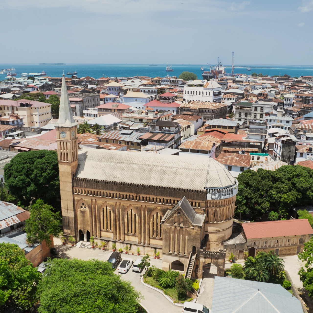 Christ church aerial