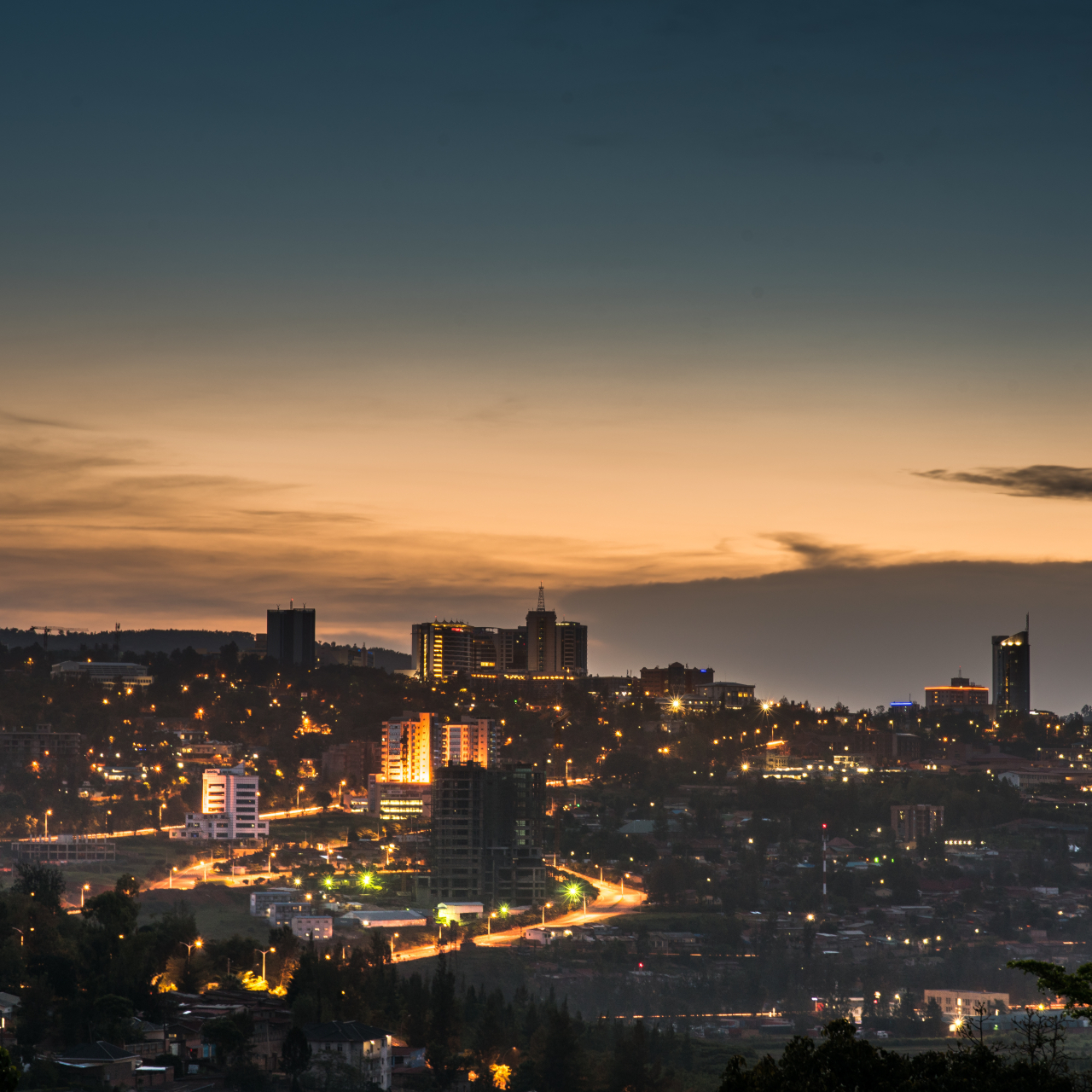 Kigali at dusk