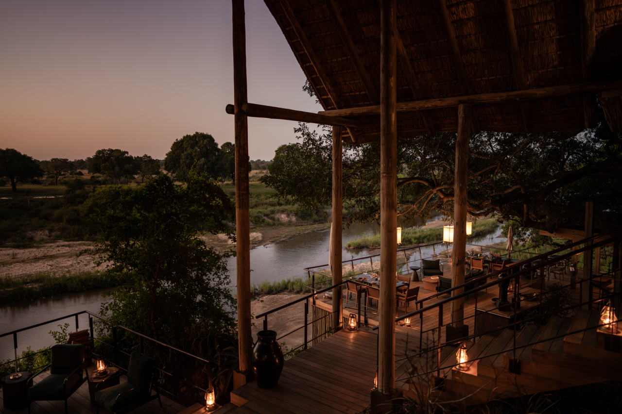 Copy of Singita Ebony Lodge Deck at Sunset Ross Couper