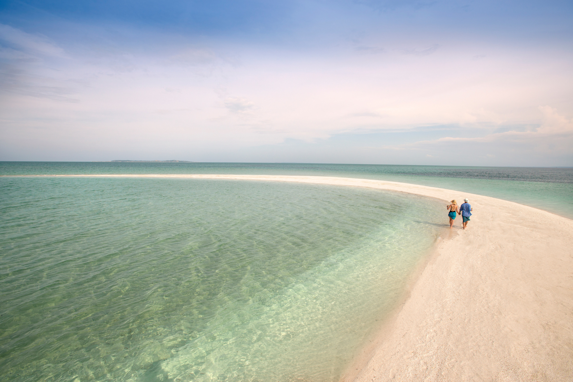 Castaway picnic on an African island