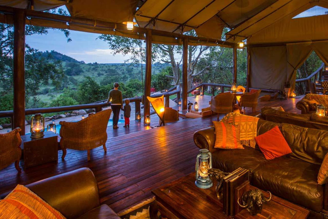 LODGE SHOT Elewana Serengeti Migration Camp Main Lounge