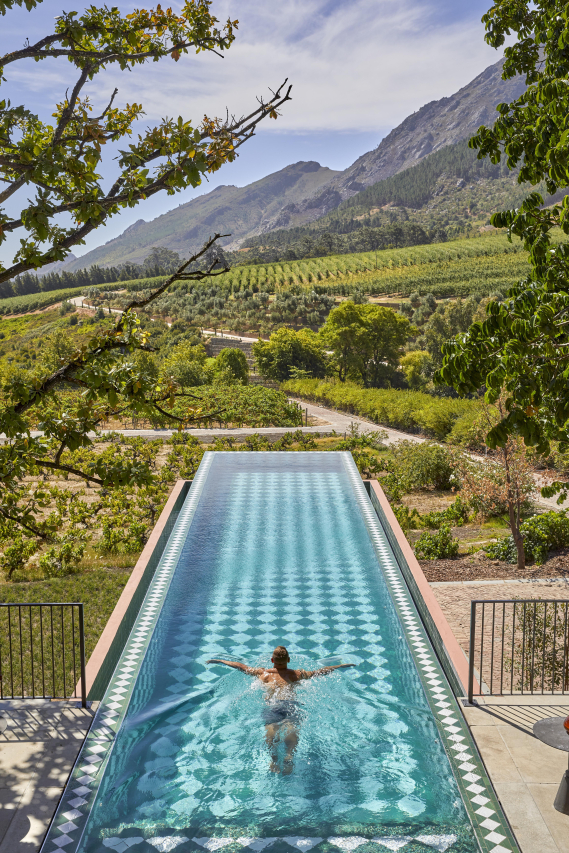 Franschhoek House at La Residence Pool Swimming 1 Greg Cox