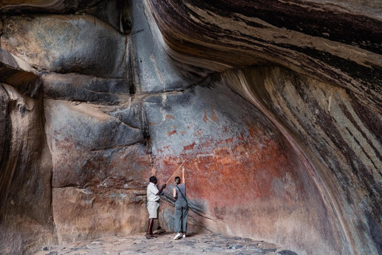 MAIN SHOT San People Cave Paintings