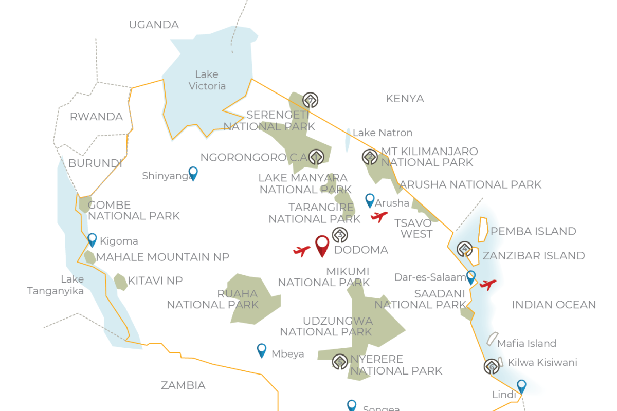 The largest wildlife spectacle on earth map